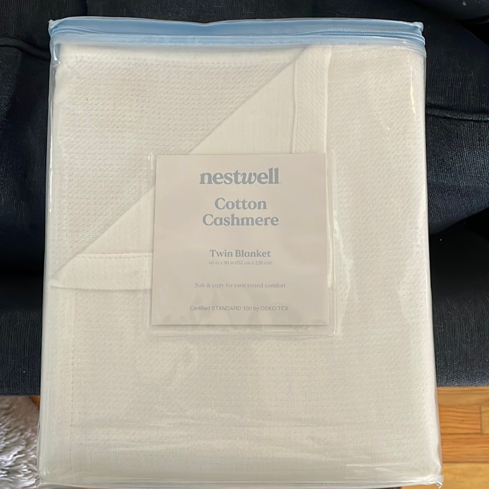 COPY - Nestwell cotton cashmere twin blanket